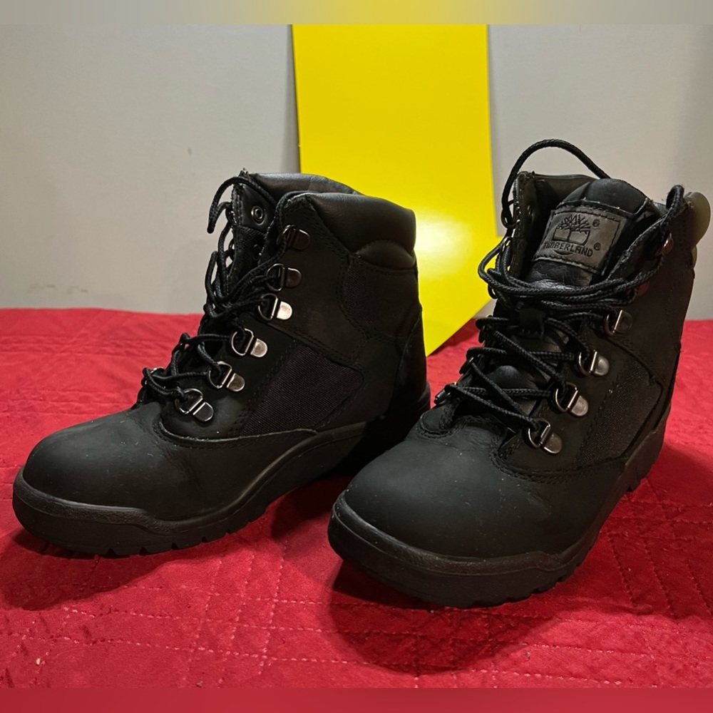 Timberland Boys 6" Field Boots Black